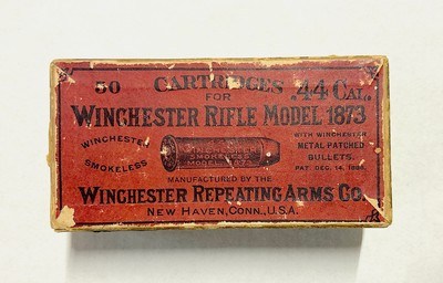SCARCE! Winchester 44 40 Smokeless Box & Cartridges for the Model 1873 & 1892 Rifle
