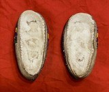 Exceptional Pair of Vintage Plains-Style Native American Beaded Hide Children’s Moccasins - Image 2 of 6