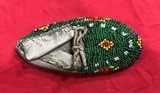 Exceptional Pair of Vintage Plains-Style Native American Beaded Hide Children’s Moccasins - Image 5 of 6