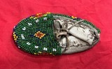 Exceptional Pair of Vintage Plains-Style Native American Beaded Hide Children’s Moccasins - Image 3 of 6