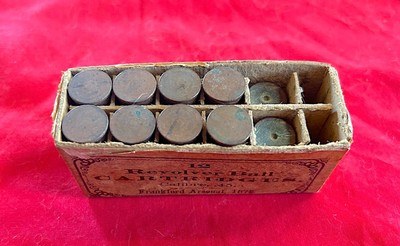 1875 Frankford Arsenal .45 Colt & Schofield Partial Box & Cartridges - Scarce! - Image 2 of 4