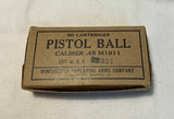 Winchester Olin WRA .45 ACP Military 230gr Ball M1911, Mfg 1953 - 4 of 5