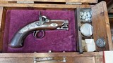 Irish Pistol by Gulour, Cased with all accessories as shown, about 50 caliber. - 1 of 5