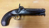 Early American made big bore Belt Pistol by Wood - 1 of 6