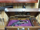 Engraved Gulour, Irish?, Cased Percussion Pistol with all Accessories - 1 of 6