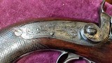 Engraved Gulour, Irish?, Cased Percussion Pistol with all Accessories - 5 of 6