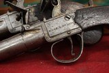 Mace & Evans Pair of Small Screw on Barrel Flintlock Pistols w/case Flask and Mold. - 2 of 4