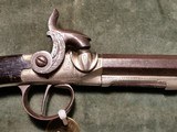 John Brown Engraved, silver plated, 38 cal. Percussion Pistol with attached Ramrod, 1840s - 2 of 7