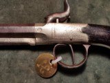 John Brown Engraved, silver plated, 38 cal. Percussion Pistol with attached Ramrod, 1840s - 3 of 7