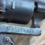 1860's Lefaucheux 7mm 6 Shot Pinfire Revolver - 3 of 9