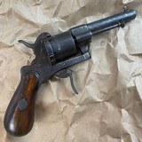 1860's Lefaucheux 7mm 6 Shot Pinfire Revolver
