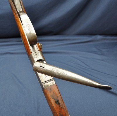 German/European .43 Mauser Single Shot Stalking rifle with Underlever Break Action and Exposed Hammer, Fantastic condition - Image 16 of 19