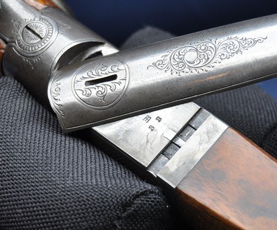 German/European .43 Mauser Single Shot Stalking rifle with Underlever Break Action and Exposed Hammer, Fantastic condition - Image 12 of 19