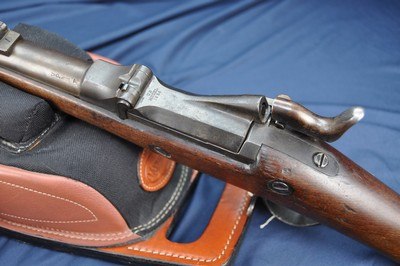 Springfield Trapdoor 1884 Rifle with w/ M1873 Socket Bayonet & Scabbard, Nice Condition, .45-70 Government 1873 - Image 11 of 20