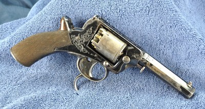 Original Cased Tranter 3rd Model Revolver VGC sold by B.A. Beckwith London 80 bore / .380 - Image 4 of 15
