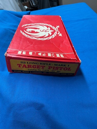 Ruger MK I , 22lr PISTOL Original Box and Manual