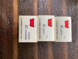 30 Carbine Empty Winchester Unprimed Brass Cases. 3 Boxes of 50 Each Box - 1 of 2