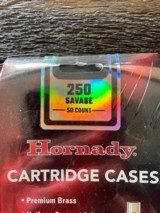 1 Box of 50 NEW Hornday Cartridge Cases 250 Savage - 2 of 3