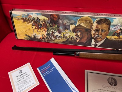 Winchester Teddy Roosevelt Commemorative Rifle NOS - Image 9 of 12