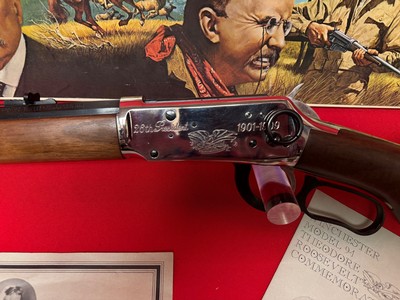 Winchester Teddy Roosevelt Commemorative Rifle NOS - Image 4 of 12