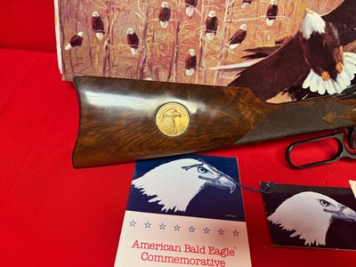 Winchester 94 “GOLD” American Bald Eagle and matching Knife set - Image 7 of 18