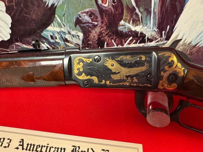 Winchester 94 “GOLD” American Bald Eagle and matching Knife set - Image 3 of 18