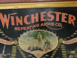 All Original Winchester 1897 Double W Cartridge Board Poster- Original Frame - 2 of 9
