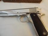 Pre Series 70 Colt 1911 .45 ACP in Rare Nickel Finish/Original Box (1963) - 3 of 5