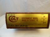 NIB Colt Seires 70 .45 ACP
in scarce Nickel finish
with near mint original Box - 11 of 11