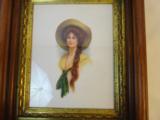 1910 J. Knowles Hare Harrington Richardson Cowgirl Framed Color Print - 4 of 4