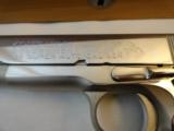 Scarce Cased Colt Model 1911 Series 70 Commercial .38 Super in Nickel Finsih (1979) - 3 of 9