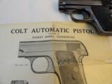 Near New Colt Model 1908 .25 Auto In Box with Brush/Paperwork (1919) - 2 of 13