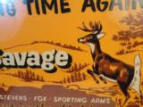 Large 1950's Savage Advertising Sign - 3 of 3