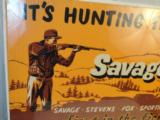 Large 1950's Savage Advertising Sign - 2 of 3