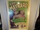 1938 Ken Maynard in Whirlwind Horseman Movie 1-sheet Movie Poster - 1 of 1