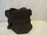 Pair of 1930 Dated American Bison Bronze Bookends - 1 of 3