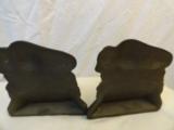 Pair of 1930 Dated American Bison Bronze Bookends - 3 of 3