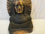(3) 1920-40's Indian Head Banks / Bookend - 3 of 5