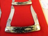 Set of (9) Colt 175th Ann.
Folding Knives-
Stag Handle - Etched Blades - 2 of 3