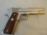 Near New Large Logo Colt 1911 Series 70 .45 ACP in Brilliant Factory Nickel - 1 of 9