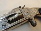 Engraved Smith & Wesson .32 Single Action aka Model 1 1/2 CF (1878-92) - 3 of 12