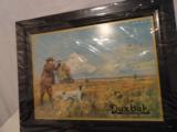 Minty Framed 1920's Duxback Hunting Pressed Tin Sign- Pheasant Hunting - 2 of 2