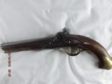 Circa 1840's Large Double Barrel Percussion Pistol- one rifled one smoothbore - 2 of 8