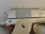 Beautiful Colt 1911 Series 70 Nickel .45 ACP with Real Colt Ivory Grips (1974)- 4 of 8
