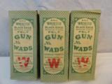 Lot of (3) Winchester Circa 1890 12 ga Shotgun Wads Boxes - 1 of 2
