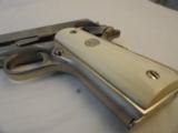 Near New Colt Model 1911 Nickel .45 Series 70 with Colt Ivories (1975) - 9 of 10