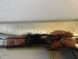 Near New Colt Model 1911 Nickel .45 Series 70 with Colt Ivories (1975) - 3 of 10