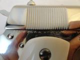 Near New Colt Model 1911 Nickel .45 Series 70 with Colt Ivories (1975) - 6 of 10