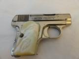 Pre War Colt Model 1908 Nickel . 25 ACP - 1 of 6