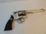 1948 Smith Wesson Pre Model 10 HE 38 spl. Nickel - 1 of 10